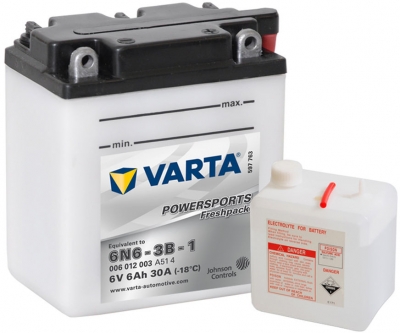 VARTA 6N6-3B-1 (6V) Motor Accu