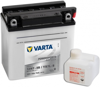 VARTA YB7L-B / 12N7-3 Motor Accu / 12N7-3B / B7L-B